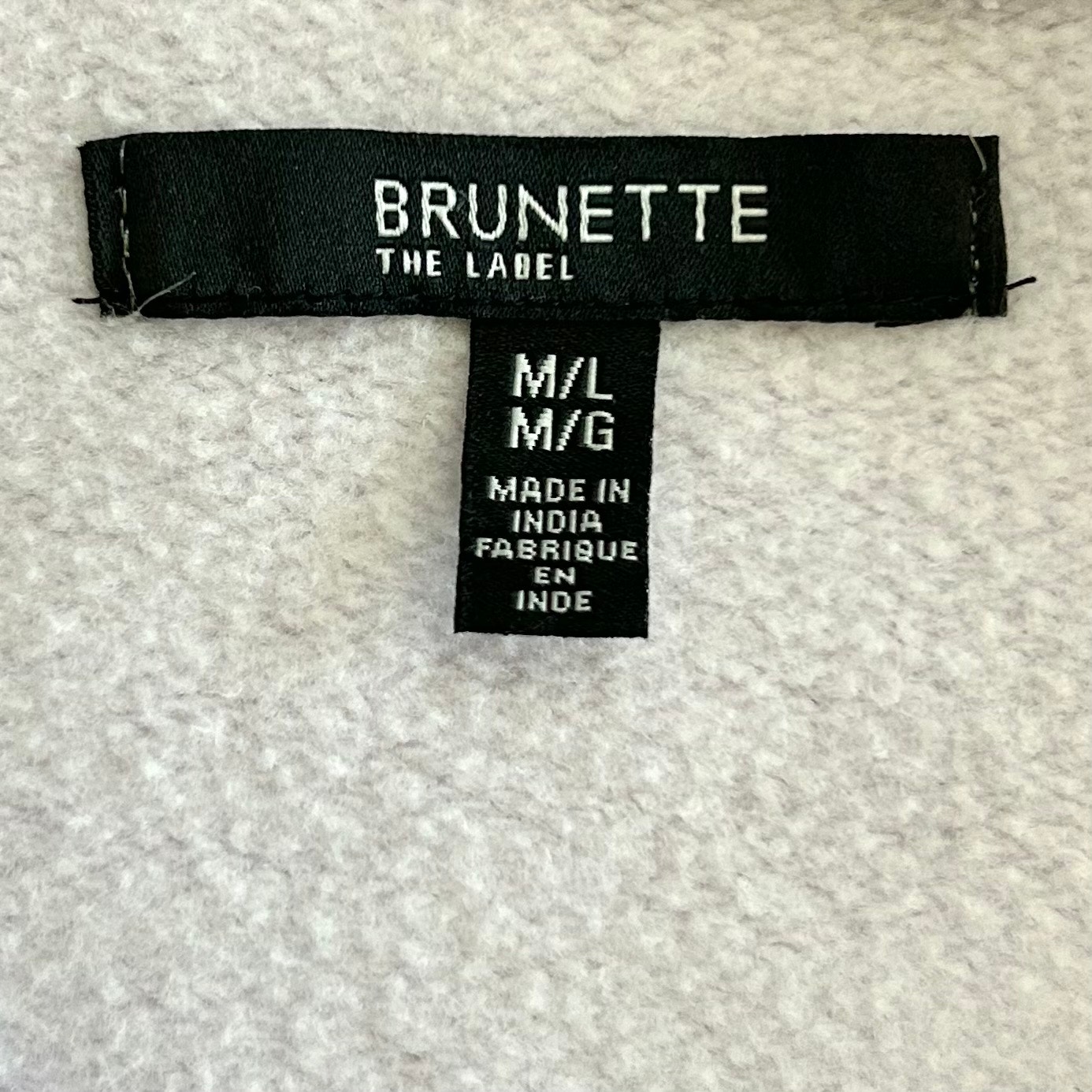 Brunette The Label Lavender Purple Beach Babe Crewneck Fleece Sweatshirt M/L — image 7 of 8